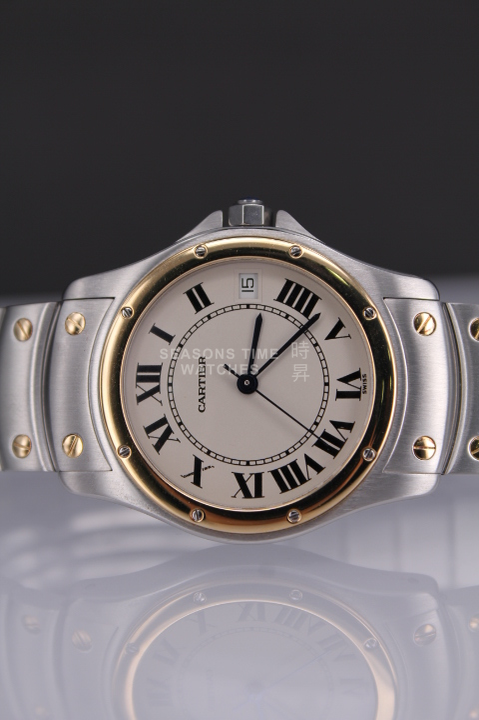 Cartier santos ronde on sale automatic