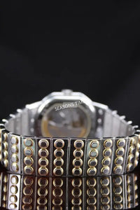 DANIEL ROTH LE SENTIER STEEL AND YELLOW GOLD