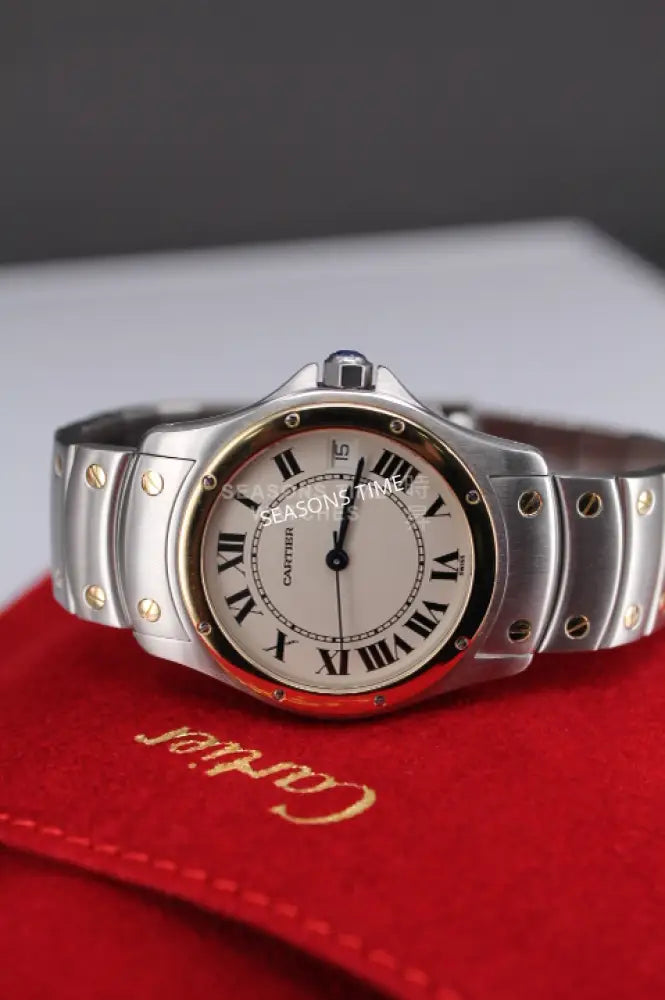 CARTIER ROUND SANTOS